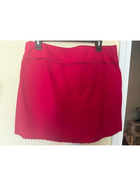 The Limited red stretch skirt